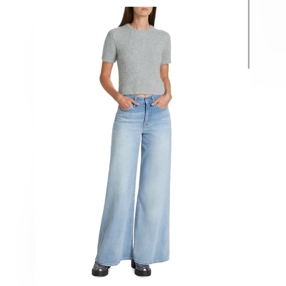 Frame Women's Le Palazzo Light Blue Denim Jeans